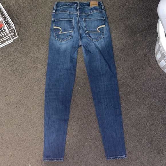 american eagle jeggings size 00 short super high rise - Picture 7 of 9